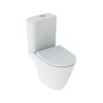 Geberit - pack wc au sol  fond creux icon sans bride carn avec abattant wc frein de chute