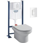 Jacob delafon - pack wc suspendu + abattant + bâti support + even plaque de commande wc carré blanc Jacob delafon - pack wc suspendu + abattant + bâti support + even plaque de commande wc carré blanc