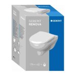 Geberit - pack wc suspendu renova 54cm, abattant standard, blanc Geberit - pack wc suspendu renova 54cm, abattant standard, blanc