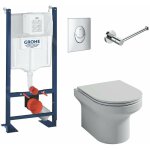 Pack wc suspendu jacob delafon sans bride elite + bâti support wc grohe + plaque de commande chromé Pack wc suspendu jacob delafon sans bride elite + bâti support wc grohe + plaque de commande chromé