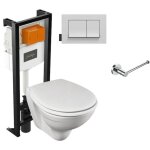Jacob delafon - pack wc suspendu sans bride patio + porte - rouleau eo classique Jacob delafon - pack wc suspendu sans bride patio + porte - rouleau eo classique