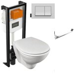 Jacob delafon - pack wc suspendu sans bride patio + porte - rouleau eo moderne Jacob delafon - pack wc suspendu sans bride patio + porte - rouleau eo moderne
