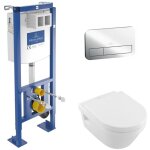 Villeroy&boch - pack wc suspendu sans bride villeroy et boch architectura + abattant + plaque + bâti Villeroy&boch - pack wc suspendu sans bride villeroy et boch architectura + abattant + plaque + bâti