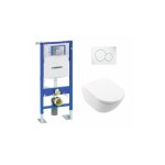 Geberit - pack wc up320 autoportant + cuvette subway 3. 0 + plaque sigma blanche