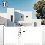 Packit - portail aluminium battant d�coupe laser en kit dimensions l. 3000 (entre piliers) x h. 1500 ...