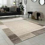 Paco home - tapis de créateur contemporain à lignes et carreaux en marron crème beige noir 60x100 cm Paco home - tapis de créateur contemporain à lignes et carreaux en marron crème beige noir 60x100 cm