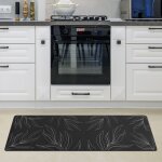 Tapis de cuisine tapis cuisine pvc tapis antid�rapant cuisine diff�rents motifs noir 1, 45x120 cm - paco ...