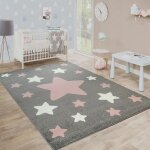 Paco home - tapis enfant tapis moderne chambre enfant couleurs pastel avec motifs toiles gris, 200x280 ...