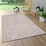 Paco home tapis exterieur balcon corridor uni sisal look moderne avec structure 200x290 cm