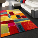 Paco home - tapis moderne splash de marque color� mod�le carrel� neuf eo 160x230 cm