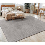 Paco home - tapis salon chambre adulte poils ras scandinave motif boho motif geometrique 80x150 cm, gris ...