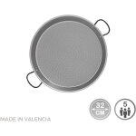 Po�le � paella en acier poli pour plaque � induction et vitroc�ramique �32cm (5 personnes). vaello