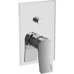 Paffoni - mitigeur douche  encastrer avec inverseur 2 voies et plaque tilt ti015 chrom - 2 sorties
