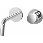 Paffoni - mitigeur lavabo mural avec bec long 248 et plaques 70 mm jo jo007cr70 chrom - 248mm