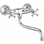 Paffoni - robinet mural � double manette avec bec orientable viola vlv161cr chrom� - viola