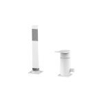 Paffoni s�rie tilt mitigeur de baignoire sur gorge avec inverseur ti041bo laiton - blanc opaque