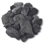 Paillage ardoise 30 / 60 mm (filet de 25 kg) - noir