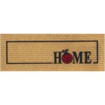 Paillasson antidrapant protge - marches 25x69 tapis d'entre absorbant et doux home - beige