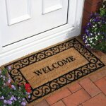 Paillasson en coco porte ext�rieure antid�rapant porte ext�rieure accueil 40 x 70 cm