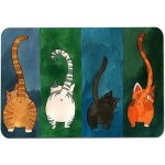 Paillasson d'entr�e facile � nettoyer - motif chat - robuste et antid�rapant - pour la salle de bain ...