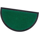 Paillasson d'entr�e tapis en gomme antid�rapant robuste absorbant demilune - vert