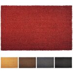 Paillasson en fibres de noix de coco rouge 17 mm 80 x 100 cm