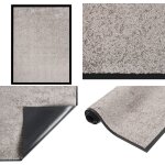 Vidaxl - paillasson gris 40x60 cm - tapis d'entre - paillasson intrieur - tapis absorbant - tapis rsistant ...