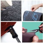 Paillasson, tapis d'entre antidrapant, nombreux motifs au choix, 40 x 120 cm, noir, une pice,