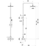 Colonne de douche hoby air fresh 230 avec mitigeur mcanique - paini