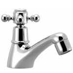 Paini france - robinet lavabo, mlangeur eau chaude rtro chrom tiffany, tte cramique