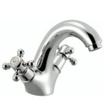 Paini france - robinet lavabo, mlangeur rtro tiffany bec fixe monotrou, chrom