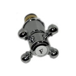 Paini france robinetterie - kit t�te c�ramique avec croisillon froid et jupe chrom�s