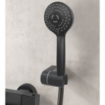 Paini france robinetterie - mini kit douchette ruby black rond