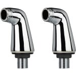 Paini france robinetterie - paire de colonnettes luxe paini chrome