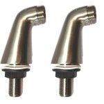 Paini france robinetterie - raccords colonnettes modèle luxe m 3 / 4 - m 1 / 2 pvd gris acier brossé ... Paini france robinetterie - raccords colonnettes modèle luxe m 3 / 4 - m 1 / 2 pvd gris acier brossé ...