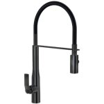 Paini france - paini mitigeur cuisine addict bec haut noir mat brosse douchette extractible Paini france - paini mitigeur cuisine addict bec haut noir mat brosse douchette extractible