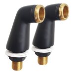 Paini france robinetterie - paire de colonnettes luxe paini noir mat