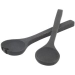 Paire de couverts  salade en bois d'acacia noir couverts