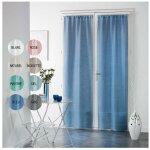 Doulito - paire droite - voile - passe - tringle - 70 x 240 - haltona, effet lin tissé - menthe Doulito - paire droite - voile - passe - tringle - 70 x 240 - haltona, effet lin tissé - menthe