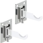 Mb - paire de fixations pour radiateur tubulaire  rglage vertical - idal pour murs en plaques de pltre ...