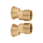 Paire de raccords excentr�s pour le raccordement des vannes de zone caleffi 6480 1'