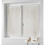 Ac - deco - paire de rideaux voilages - effet lin naturel 60x160 cm Ac - deco - paire de rideaux voilages - effet lin naturel 60x160 cm