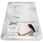 Paire de rideau de verre feuille brod� beige la paire (2 rideaux) cm. 60x150