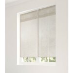 Linder - paire de vitrage en lin avec finition soign�e point clair - 60x120cm - ecru
