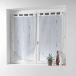 Paris prix - paire de voilages 'chenilla' 70x240cm naturel