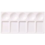 Palette de m�lange - reeves - rectangulaire - plastique blanc - 10 champs mixtes - l�g�re et maniable ...