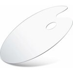 Palette de peinture acrylique transparente 15, 7 x 11, 8 pouces palette de peinture  l'huile antiadhsive ...