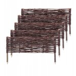 Palissades en osier naturel pour jardin, cltures dcoratives pour dlimiter, orner et sublimer votre ...