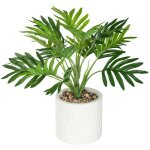 Palme artificielle �tnique en ciment, hauteur 29 cm ? d�coration d'int�rieur atmosphera