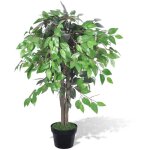 Palmier artificiel plastique avec pot 90 cm vidaxl